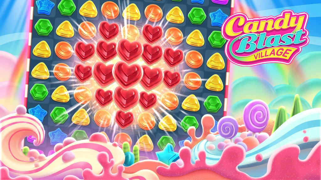 Candy Blast Village: Match 3 screenshot